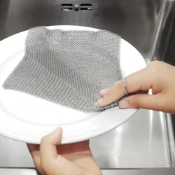 Stainless Steel Scouring Pad Washing Pot Dishwashing Steel Wool Cleaning Ball Household Kitchen Stainless Steel Pot Scrubber Pot
