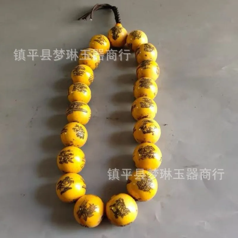 Early Niu Gu Chun-Style Double-Sided Figure Pendant Bracelet Men And Women, A Collectible Item