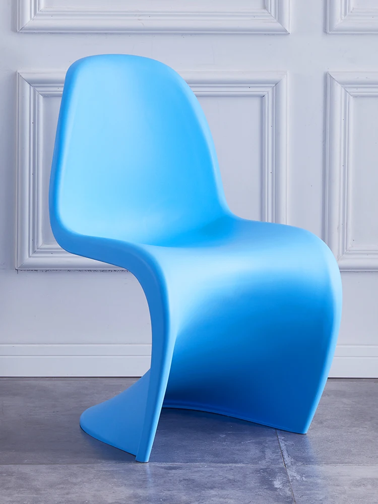 Dining Chair Modern Simple Chair Home Restaurant Thickened Plastic Back Chair Designer Chair