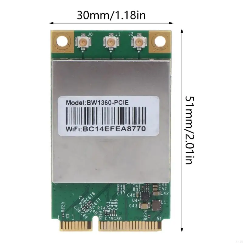 N84B Wi-Fi NetworkCard DualBand Wirless Mini PCI-E 802.11AC WIFI WLAN CARD 1300 Мбит / с