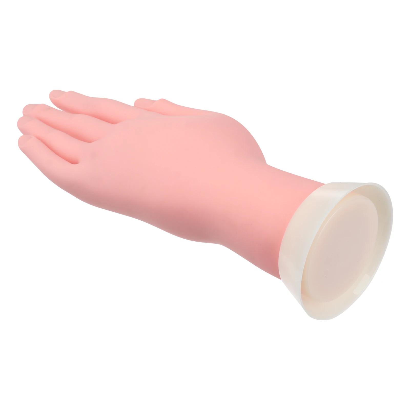 

PVC Movable Hand Model for Nail Practice with Stand Fake Hands Beginner Manicure Tools Portable Nail Tips Insertable