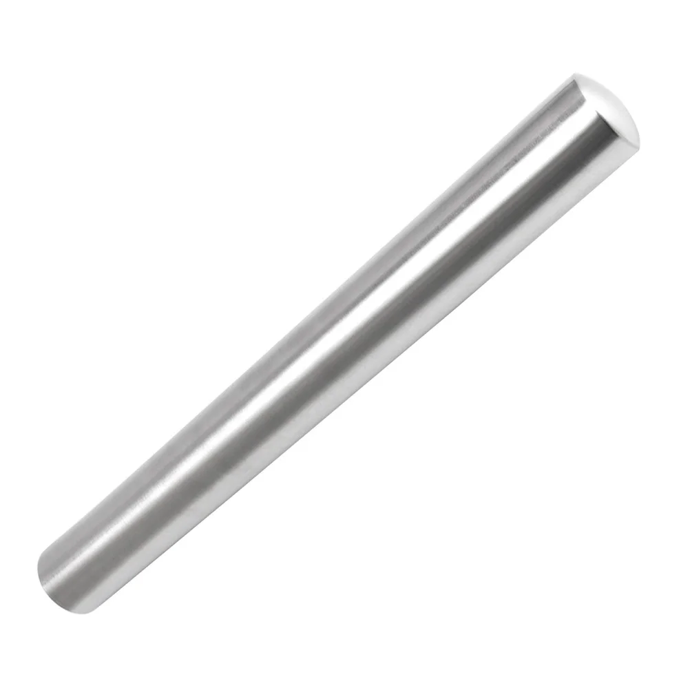 

Stainless Steel Rolling Pin 34.5x4cm Non-Stick Metal Dough Roller Baking Pastry Cookie Fondant Roller Rolling Pin