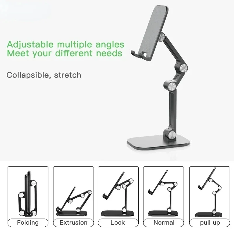 Soporte para teléfono móvil, soporte para teléfono inteligente, accesorios de mesa para IPhone, IPad, soporte para tableta y teléfono móvil, soporte de escritorio