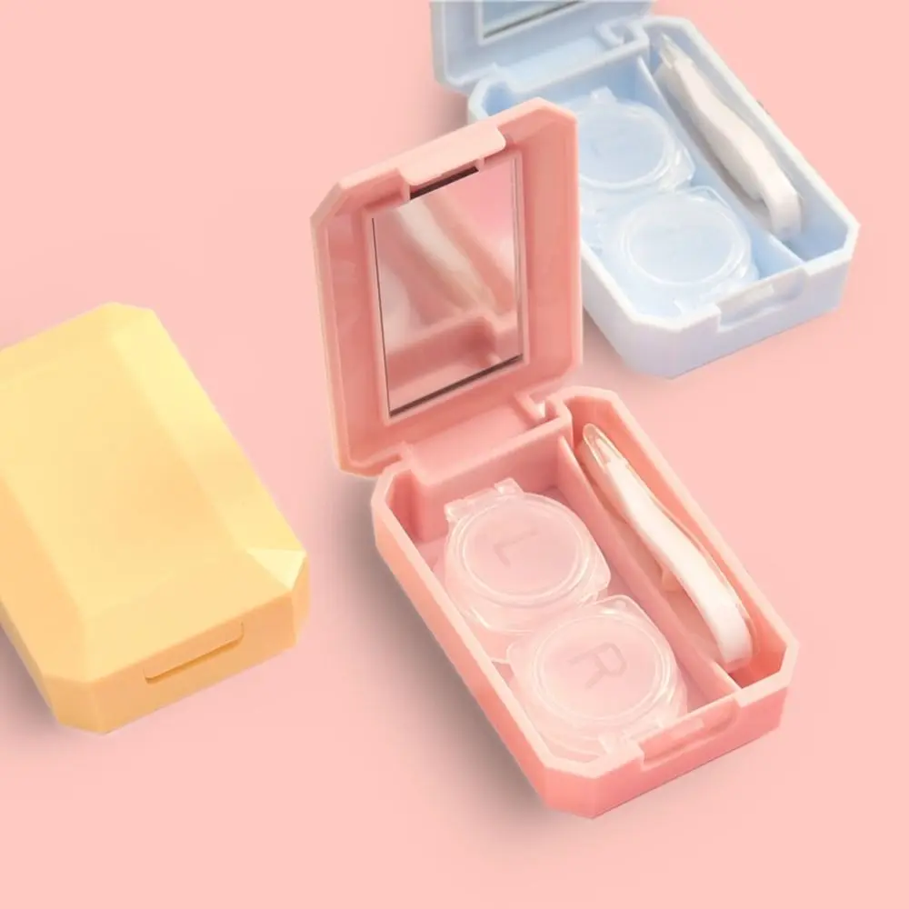 New Mini Contact Lens Case Cute Push up Contact Lens Holder Protable Simple Travel Case Box for Contact Lens