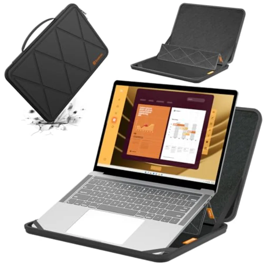 

MS82 Hard EVA Protective Sleeve with Stand Compatible for 15.6 inch Dell Inspiron 15 3000/3520/3530/3535 Latitude 5550/5540/553