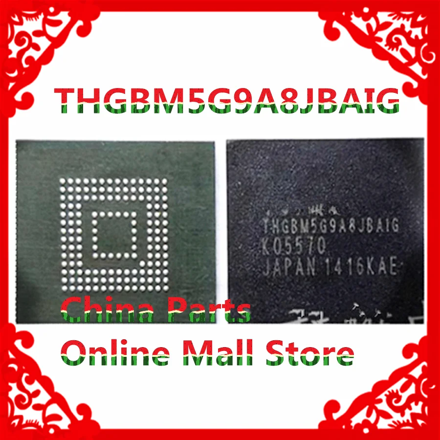 

THBMAG9A8JBA4G THGBM5G9A8JBAIG подходит для Toshiba emmc 64G 153, шариковый шрифт для мобильного телефона, подержанный завод, хорошая шаровая микросхема