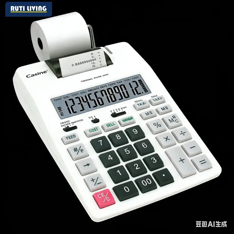 Printable Calculator 12-digit Number Company Bank Accounting and Finance Print-type Computer