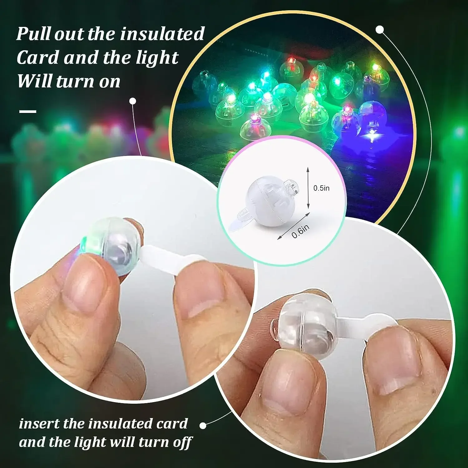 Venta al por mayor Mini globo LED luz Flash LuminousTiny vaso bola lámpara linterna luces Halloween Navidad fiesta.
