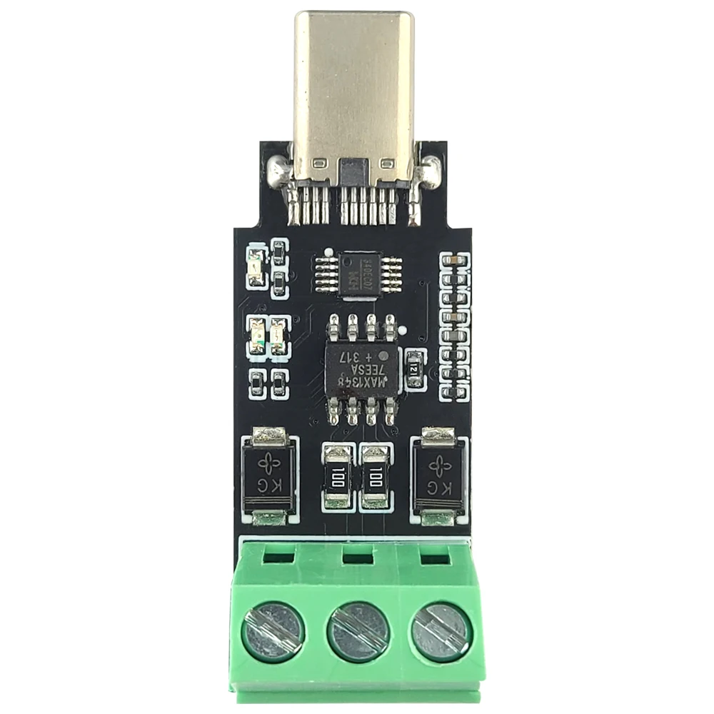 Type-C to RS485 Conversion Module for Android Serial OTG USB Type C to 485 Converter Modules 600W Protection 3PIN