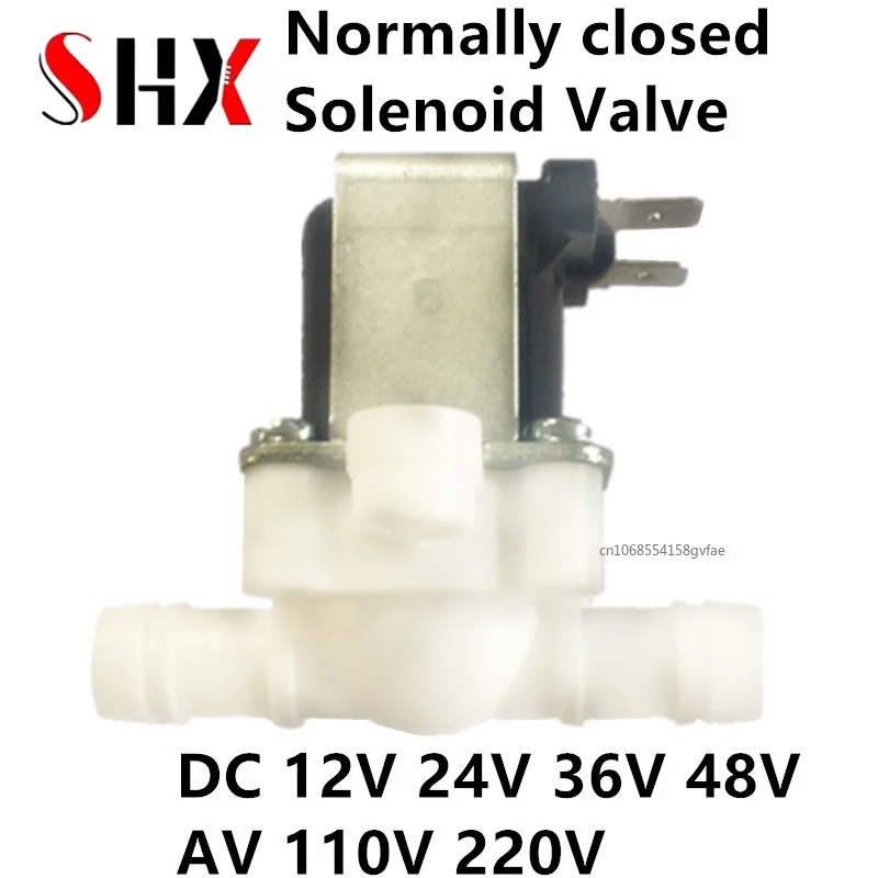 

1/2" 12mm 12V 24V 220V Normally closed Electric Solenoid Valve Magnetic Pressure valve Inlet valve Water Air Inlet Switc