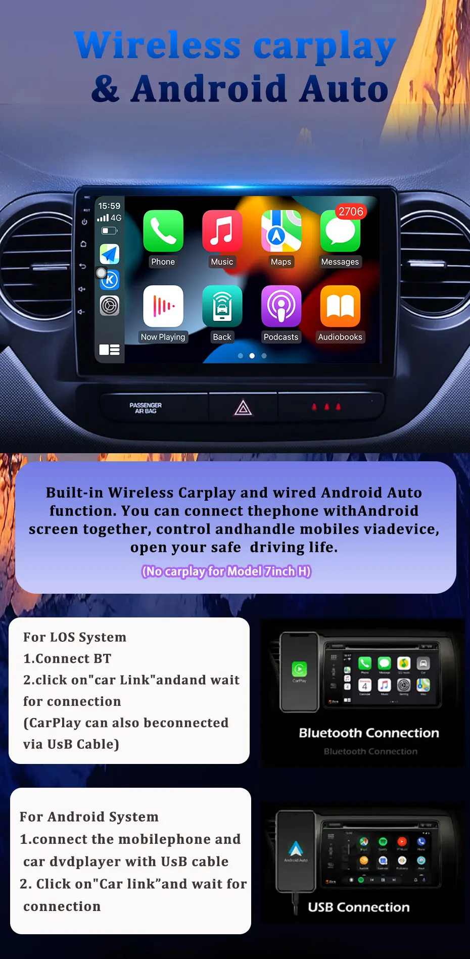 أندرويد 15 سيارة لتويوتا فيتز XP10 يارس بلاتز صدى 1999-2005 راديو تلقائي Carplay ستيريو الوسائط المتعددة مشغل سيارة لتحديد المواقع والملاحة 4G