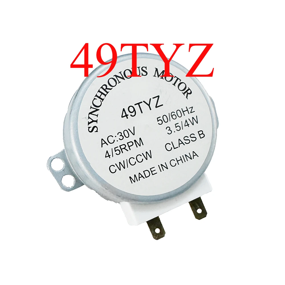 

Original 49TYZ Galanz Microwave Oven Synchronous Motor 5/6 r/min Rotary Tray Motor 30V 3W Semicircular Axis Class E