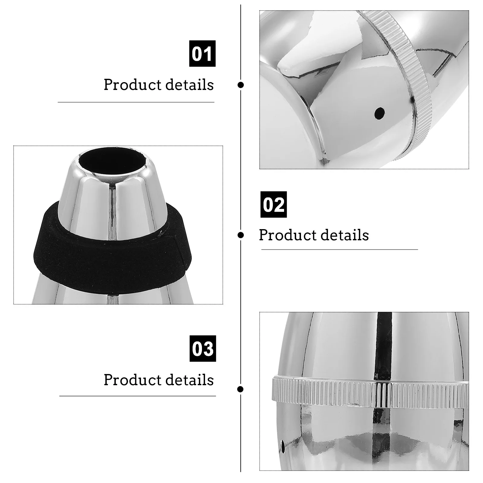 

1pc Trumpet Mute Silencer Sound Dampener for Saxophone Practice Hat Silver Color Lightweight Durable Compact Portable Musical