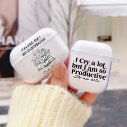 The Tortured Poets Department Quote Case for Airpod Pro2 Airpods 2 3 Pro Wireless Headphone Cover for Air Pods 3rd Gen Box TTPD