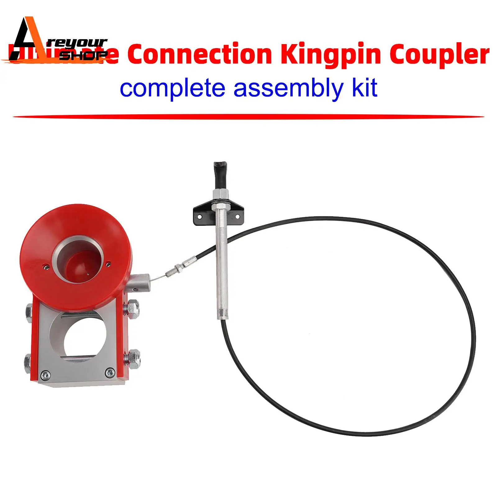 Areyourshop Ultimate 5th Wheel Connection Kingpin Coupler Block for Andersen Hitches