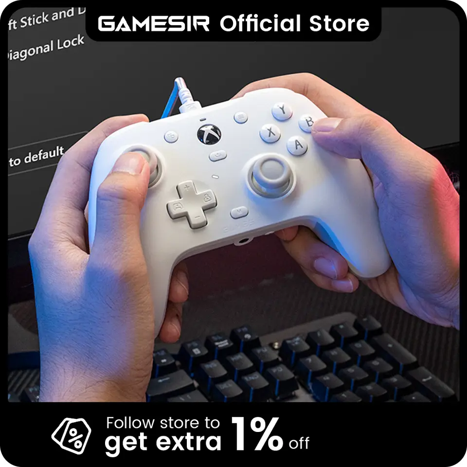 GameSir Hall Effect Wired Gaming Controller, USB-C for Xbox Series X/S & PC