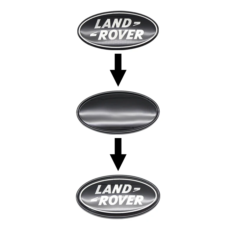 1 szt. Naklejki samochodowe ze stopu akcesoria do Land Rover Range Rover Freelander Discovery Defender Evoque OVERFINCH SVR SV Velar