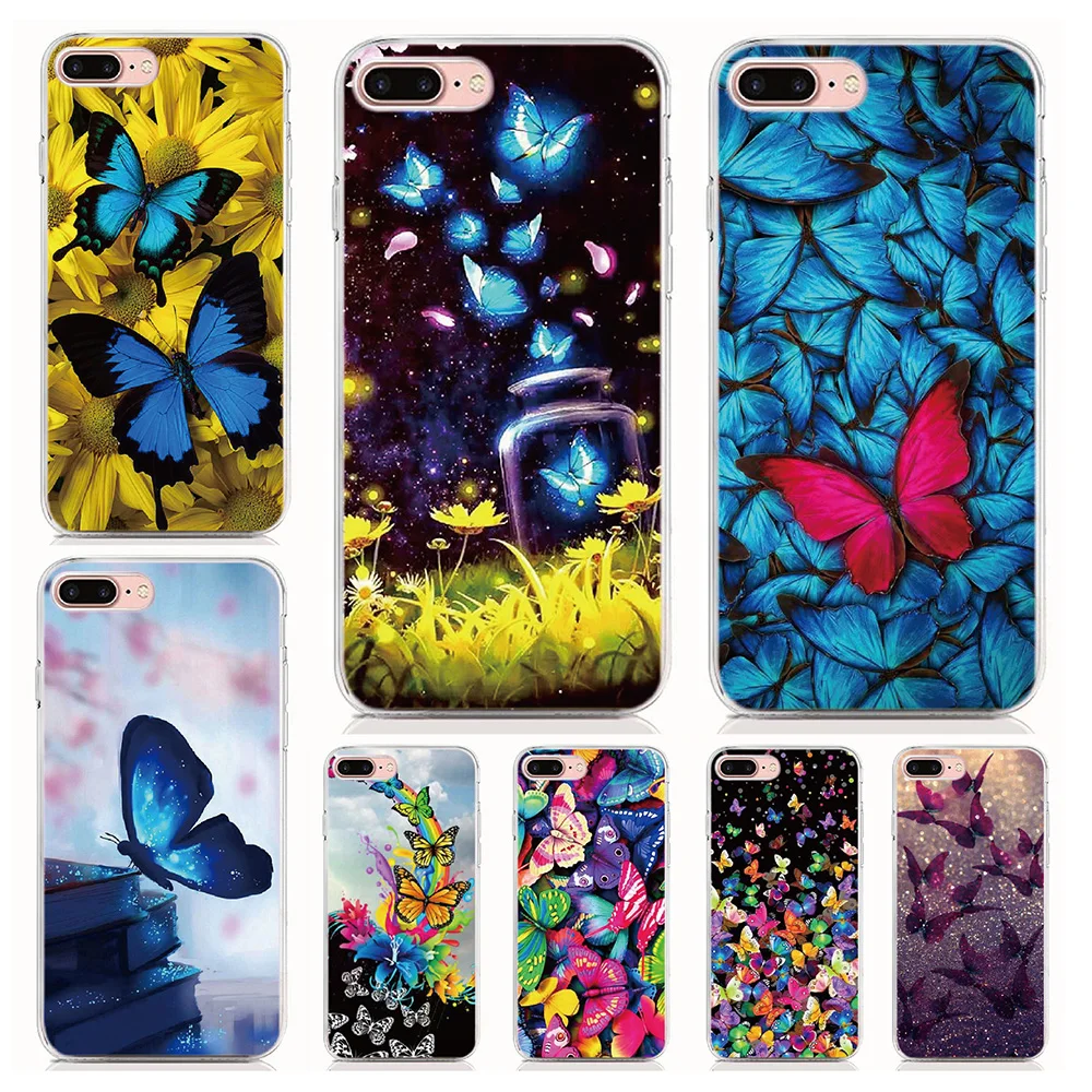 2023 Hot Soft Silicone Butterfly Cover Phone Cases For Nokia 8V 5G UW C32 C2 2nd Edition X20 X30 G60 X100 G400 C12 Pro Plus 4G