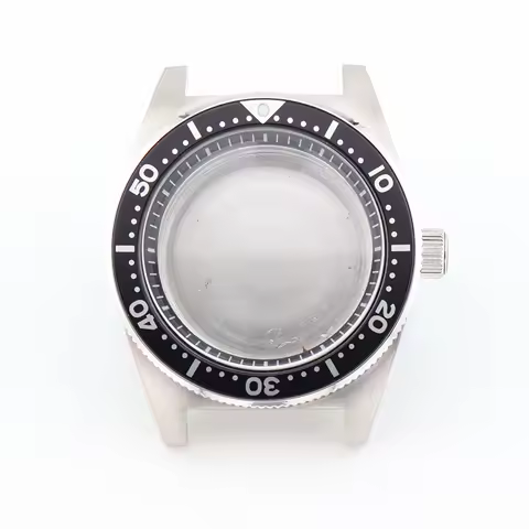 40mm 62Mas Watch Case Men's Mechanical Stainless Steel Mineral Glass for NH35 NH36 Automatic Movement Seiko Mod Watch Parts
