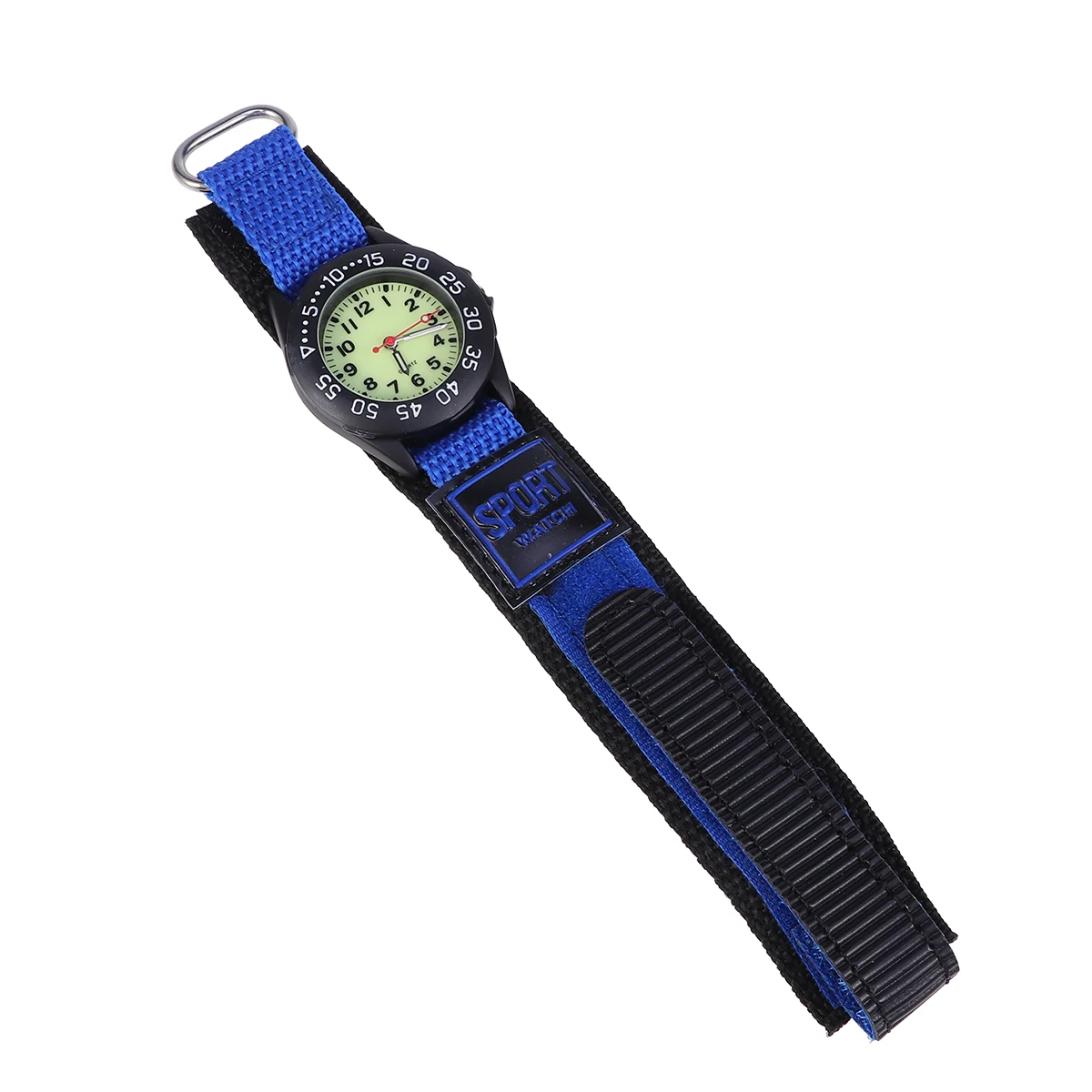 Children Watch Blue Nylon Band Quartz Waterproof Time Date Display Cute Unisex Kids Birthday Gift Favors