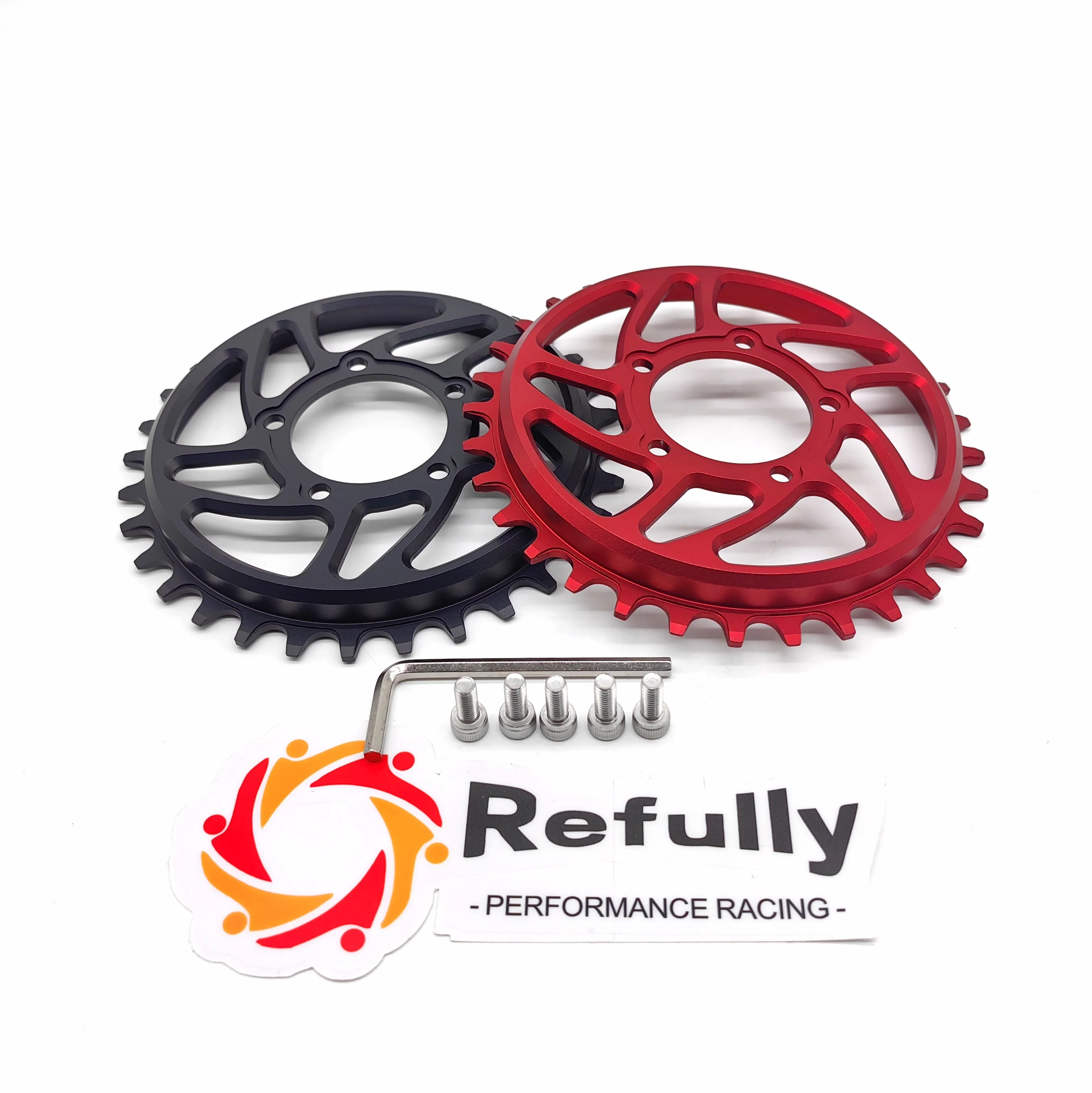 32T Narrow Wide Chainring Kit with 10mm Offset for Bafang BBSHD & BBS03 Electric Bike Conversion Systems