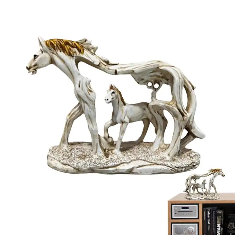 

Creative Horse Statue Home Decoration Resin Animal Statue Decoration Souvenir Desktop Decoration for Living Room Doorway