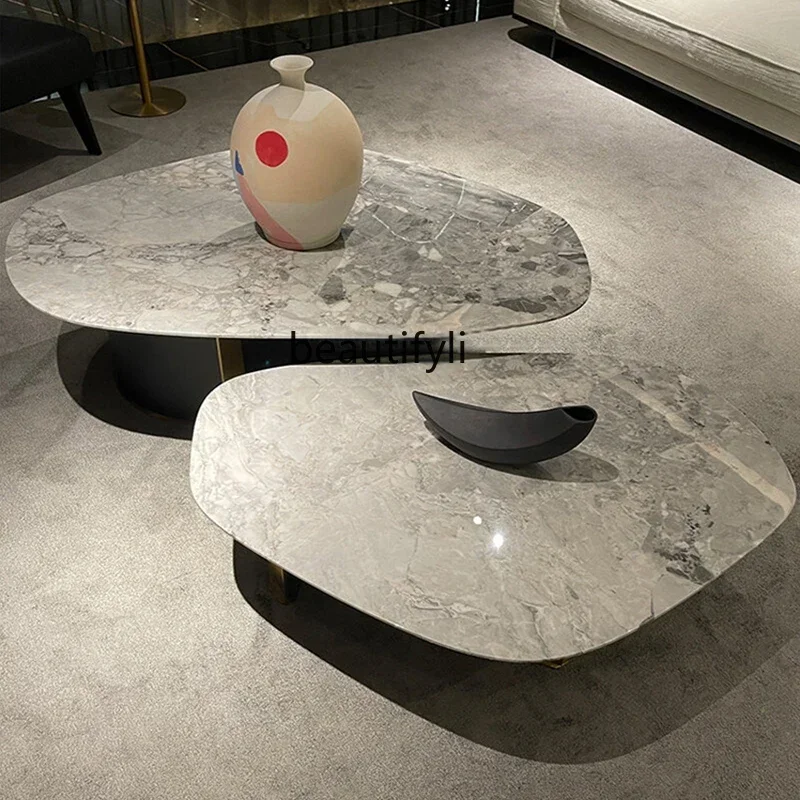 

ss K178 ss 25 Grey, coffee table minimalist tea table natural marble coffee table large flat layer