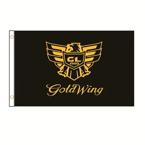 지지대 맞춤형 그래픽 인쇄 QZ-001, Goldwing 플래그 GL1800 GL1500 배너, 2ft * 3ft * 3ft * 5ft