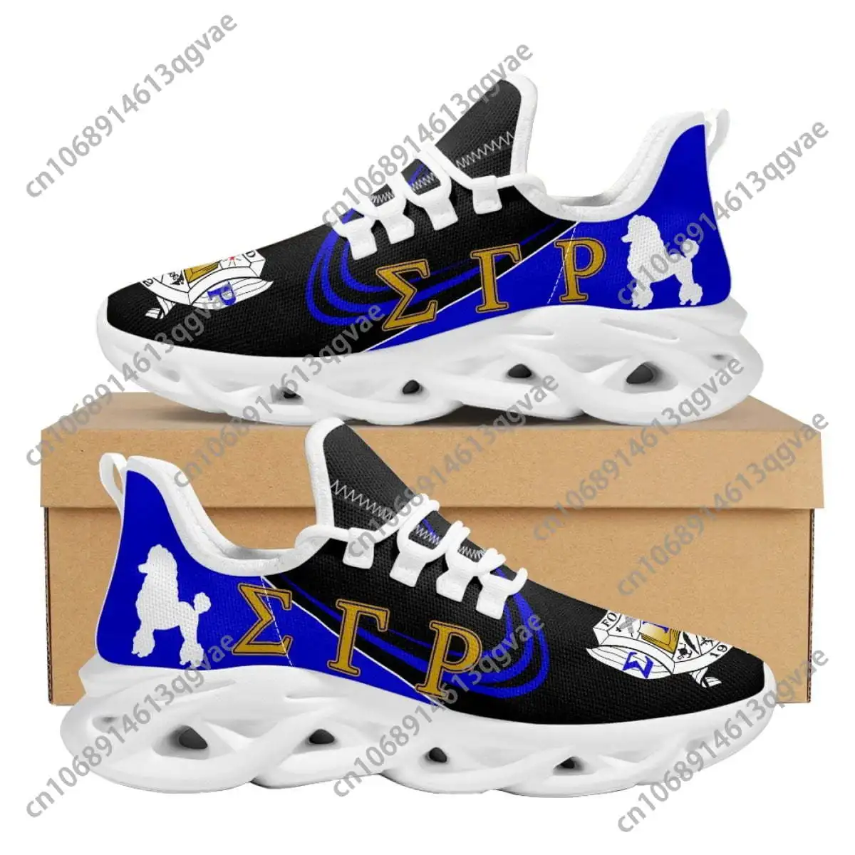 Sigma Gamma Rho Poddle Design Flats Sneakers Mens Womens Sports Run High Quality Sneaker Lace Up Mesh Footwear Tailor-made Shoes