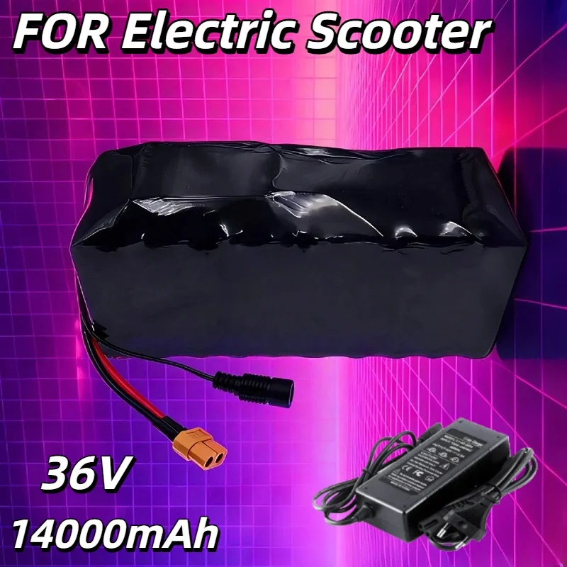 

10S4P 36V 14000mAh 18650 Li-ion Battery–High-Capacity Rechargeable with Built-in BMS,for Electric Scooter,Essential Power Source