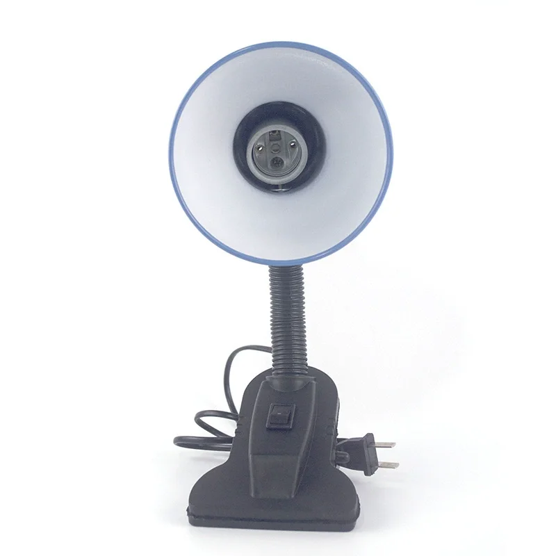 Lampa biurkowa LED E27 z portem śrubowym lampka nocna biurowa lampka do czytania do pielęgnacji oczu może klipsować się do sypialni łóżko lampki do nauki oświetlenia