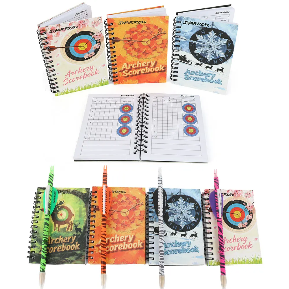 

Archery Score Book Black Writing Pen Competition Target Score Notebook Daily Shooting Training Score Pocketbook Scorebook Gift