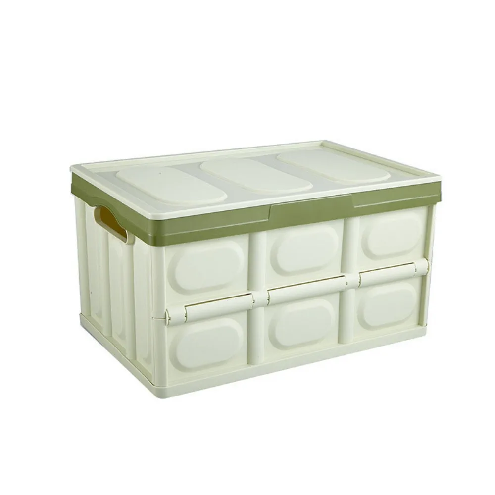 

Plastic Car Trunk Storage Boxes Large Capacity Space Saving Open Storage Box Stackable Foldable Storage Trunk Wardrobe