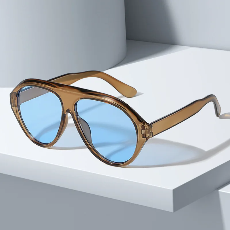 Neue Vintage Piloten-Sonnenbrille für Damen und Herren Runde Sonnenbrillen Kreisförmige Brillen für Männer und Frauen