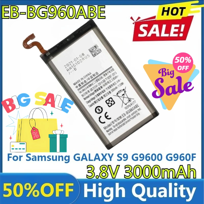 

For Samsung GALAXY S9 G9600 G960F SM-G960 Within Tracking Number New High Quality Replaceable EB-BG960ABE 3000mAh Battery