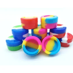 2/3/5mL Silicone Multi-purpose Storage Boxes with Lid Pill Capsule Cream Holder Mini Round Storage Box