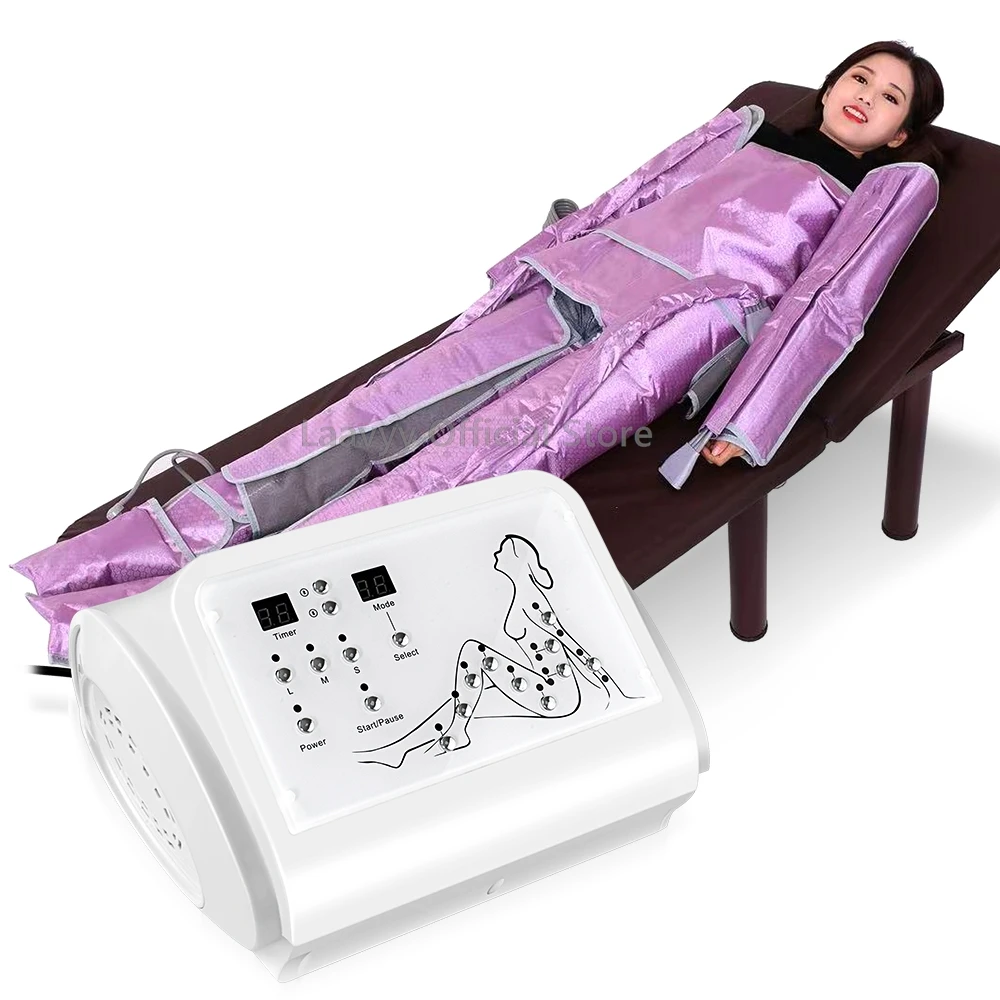 Air Pressure Sliming Suit For Body Lymphatic Drainage Weight Loss Body Relax Detoxing Machine Sauna Massage Leg Foot Pain Relief