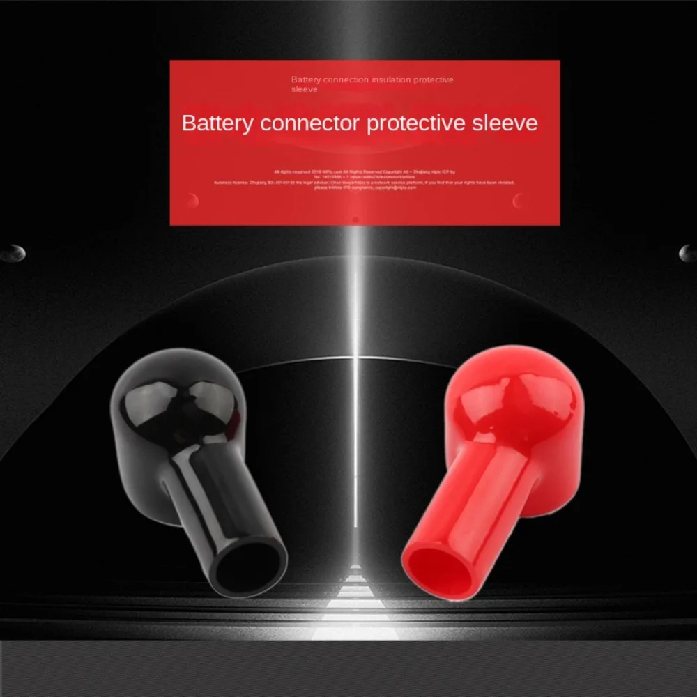 1/10PCS Rubber Battery Terminal Covers Optional Protective Sheath Replacement Battery Terminal Insulating Cap Insulating Cover