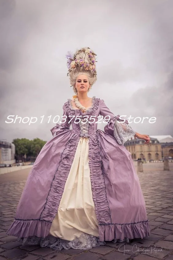 Lavender History Victorian Prom Dresses 1860S Scarlett Civil War Southern Belle dress Marie Antoinette Corset Customisation