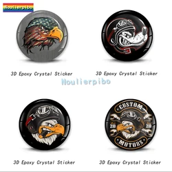 Autocollant 3D en Résine Gel pour Casque de Course, Étiquette Spéciale en Silicone, Étanche, pour Ordinateur Portable, Coffre de Moto