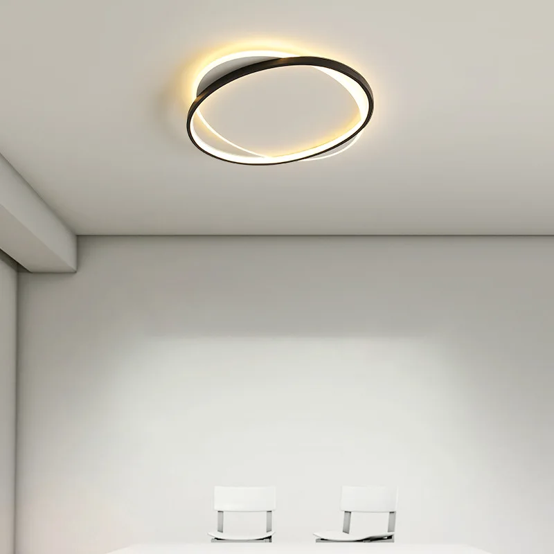 Luz criativa do teto da arte do ferro, luminária ultra fina e minimalista, moderna, simples e personalizada, nova