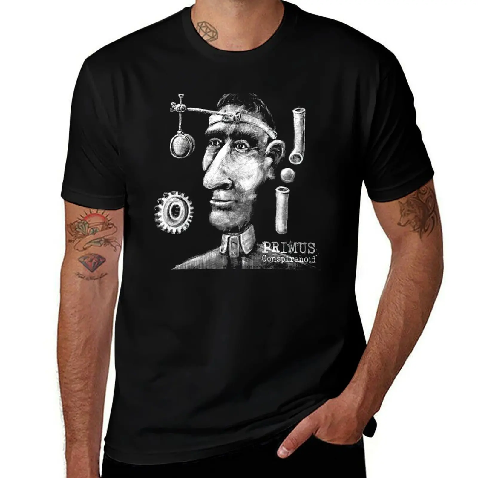primus best color T-Shirt Vintage Print Crew Neck Tee T-Shirt