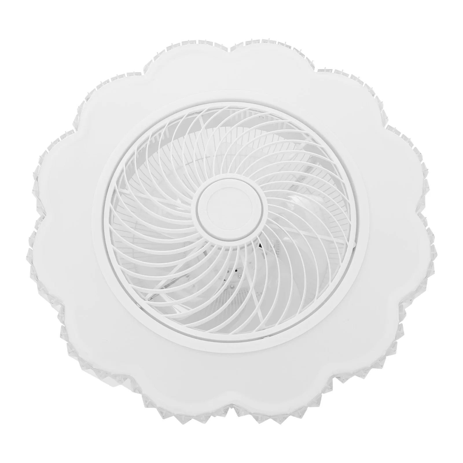 White Iron Ceiling Fan Light, 6 Gears Ceiling Fan With Remote Contol And Bracket, 23'' Ceiling Fan Light