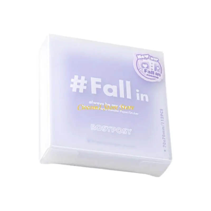 Adhesive Memos Pad Lovely Sticky Note Simple Note Pads Dreamy Gradient Colored Writing Pad School Office Accessories