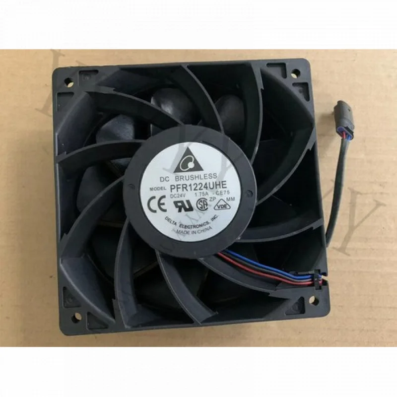 

for 120mm Delta PFR1224UHE CE75 12038 24V 1.75A 3-wire 12cm High-volume cooling fan