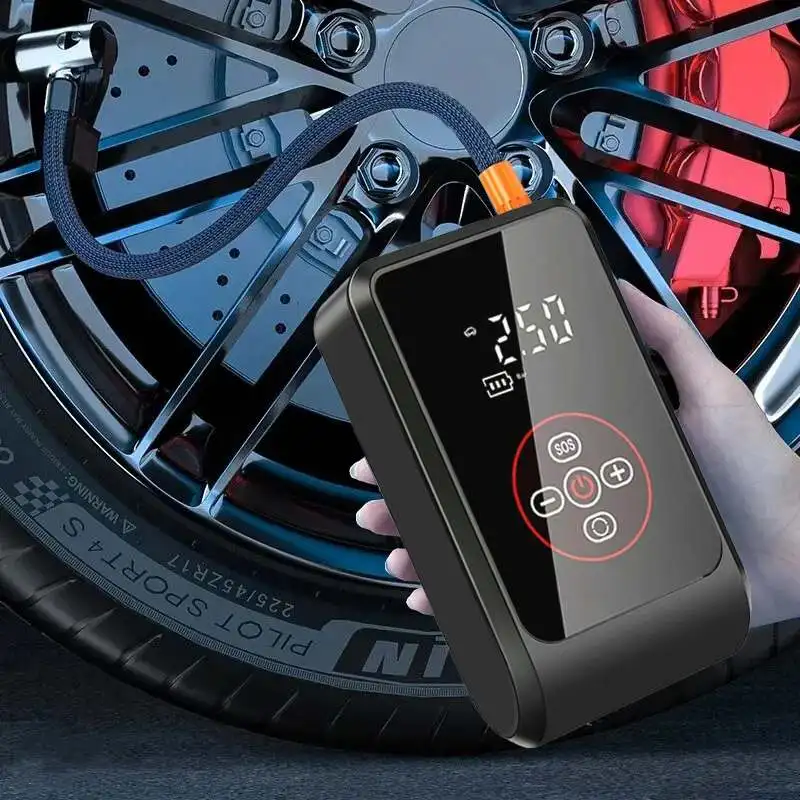 Portable Car Air Compressor Electric Inflator Pump with Digital Display Screen Tyre Inflator for Motorcycle Bicycle Boat Ball