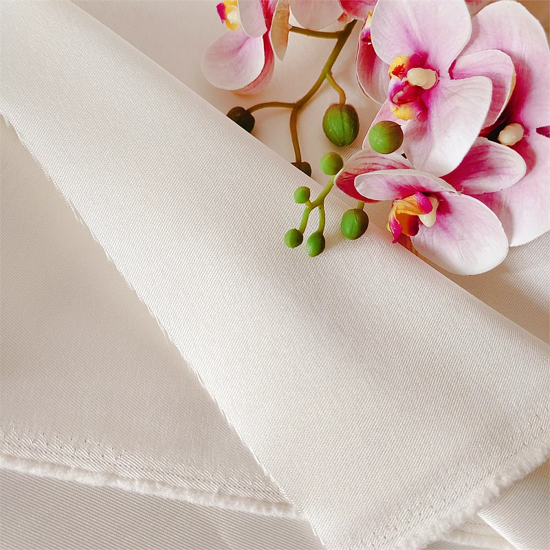 Silk satin fabric for sewing and party decoration, RS42012