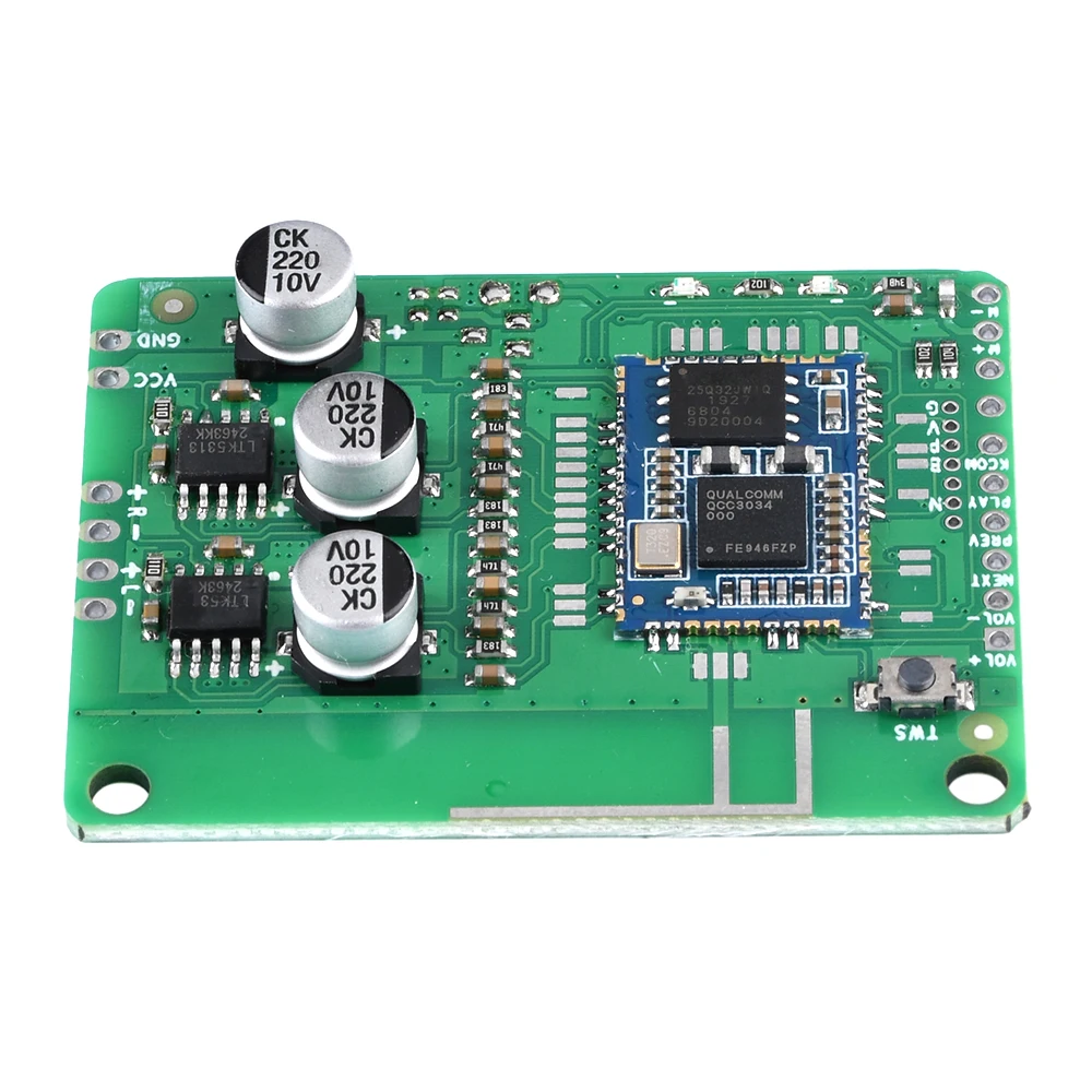 Sound Power Amplifier Board APP Name Change Password Qualcomm QCC3034 lossless APTX APTXLL APTXHD Amplifier Audio AMP TWS