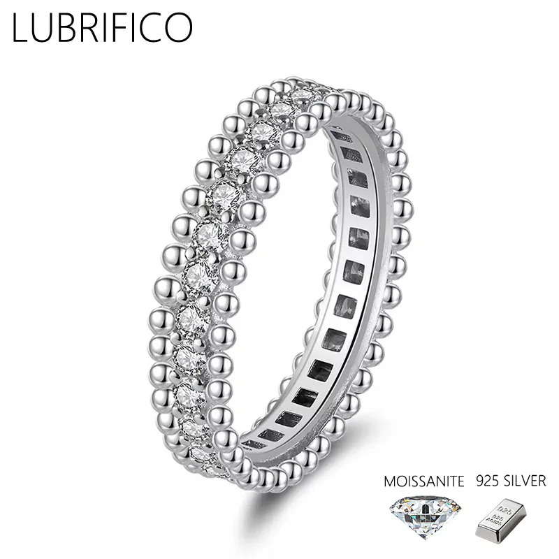 

Кольцо с муассанитом 2,5 мм, стерлинговое серебро 925 пробы, лабораторный бриллиант, кольцо вечности, обручальные кольца для женщин