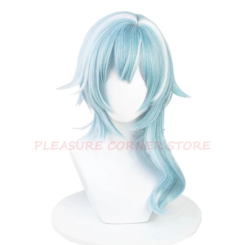Genshin Impact Eula คอสเพลย์วิกผมจําลองเส้นด้ายสังเคราะห์ทนความร้อน Pre สไตล์วิกผมเล่นบทบาทมืออาชีพวิกผม